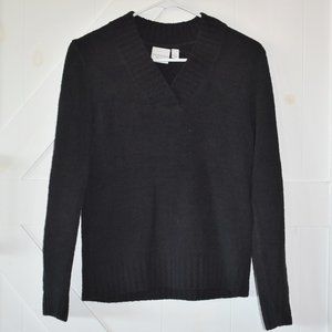 Sonoma life + style comfy cozy pull over v neck long sleeve sweater black